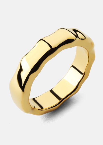 Bague Sculpted Flow - 18k Plaquée or