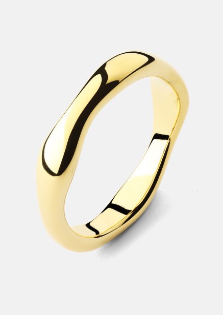 Bague Flow Bague Thin - 18k Plaquée or