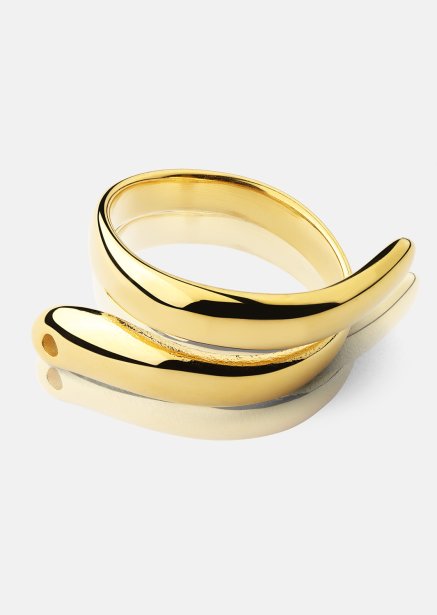 Bague Wave - 18k Plaquée or