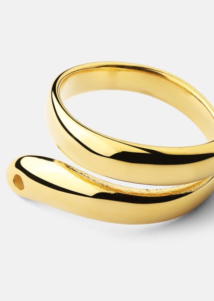Bague Wave - 18k Plaquée or
