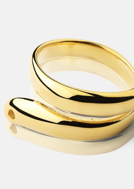 Bague Wave - 18k Plaquée or