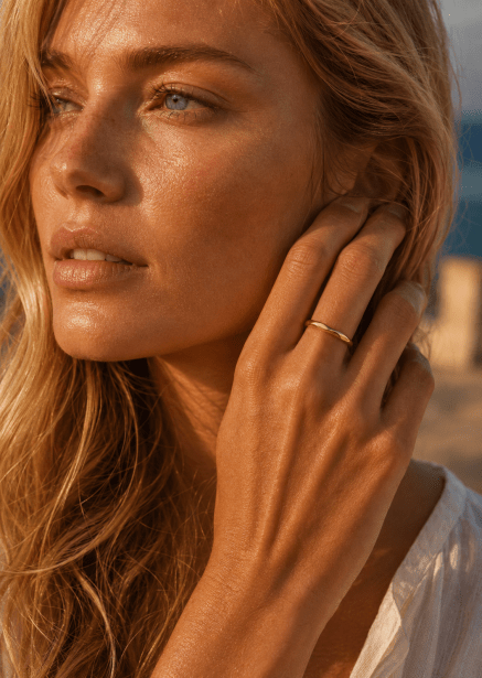 Bague Facet Gleam - 18k Plaquée or
