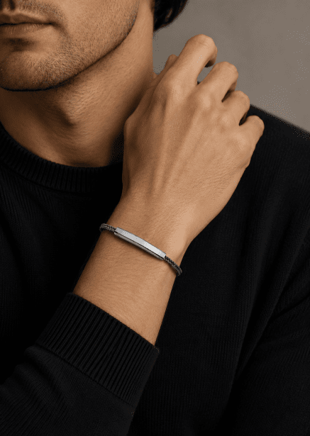 Bracelet cordon Titan Label