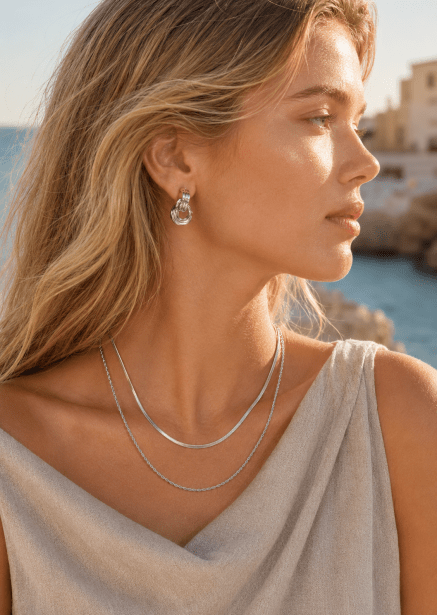 Boucle d’oreille Verona - Plaquée argent