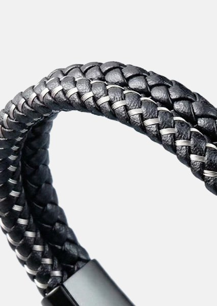 Bracelet en cuir Shadow Weave