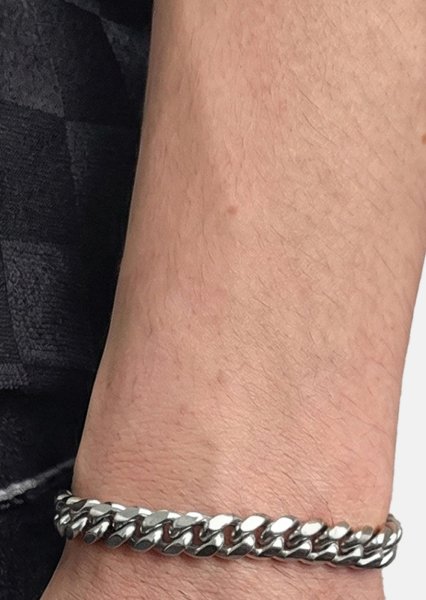 Bracelet Riven Edge - Plaqué argent