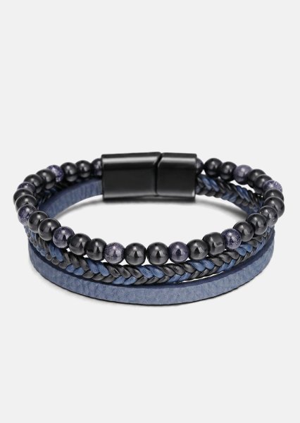 Bracelet en cuir Cobalt Stride