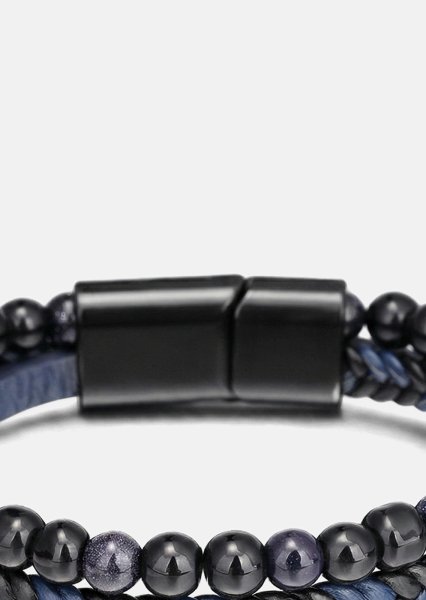 Bracelet en cuir Cobalt Stride