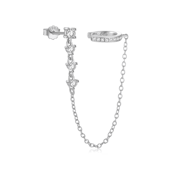 Stella Boucle d'oreille - Plaquée argent