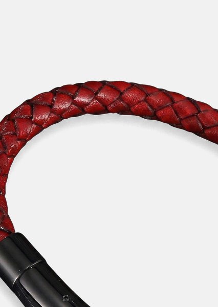 Bracelet en cuir Crimson Twine