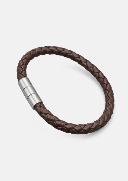 Bracelet en cuir Iron Weave