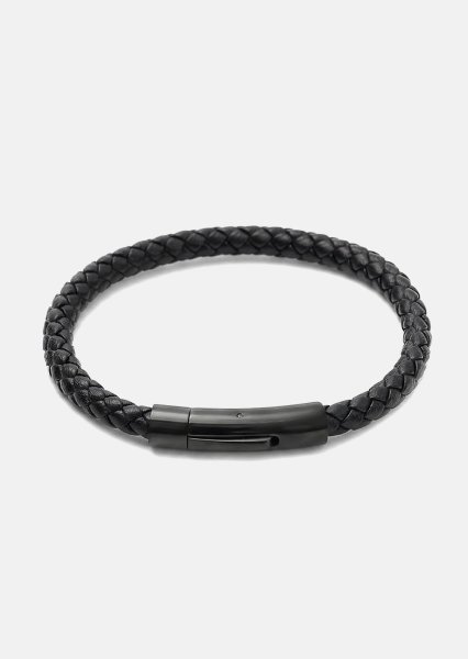 Bracelet en cuir Onyx Weave