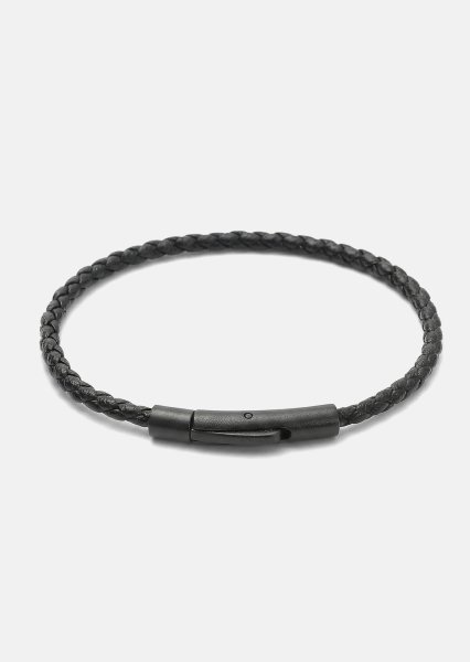 Bracelet en cuir Obsidian Loop
