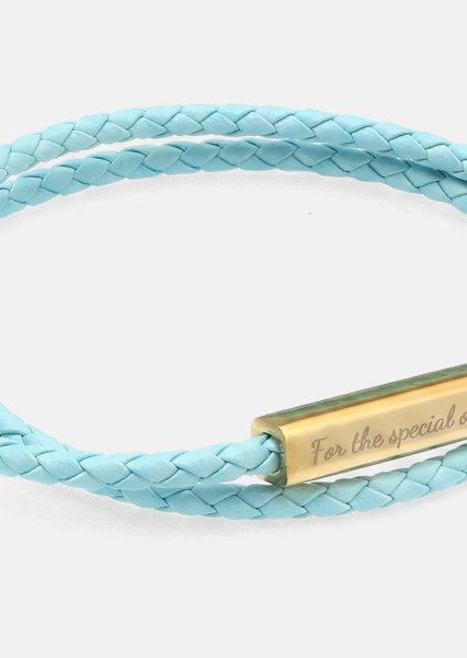 Bracelet en cuir Azure Charm