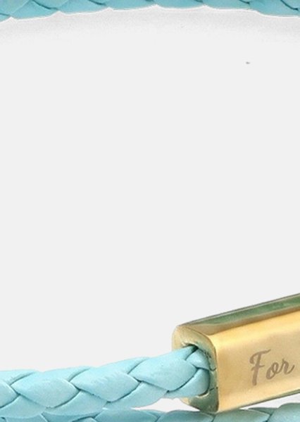 Bracelet en cuir Azure Charm