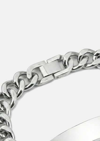 Bracelet Titan Shield - Plaqué argent