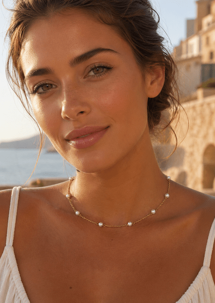 Collier Lunaria - 18k Plaqué or