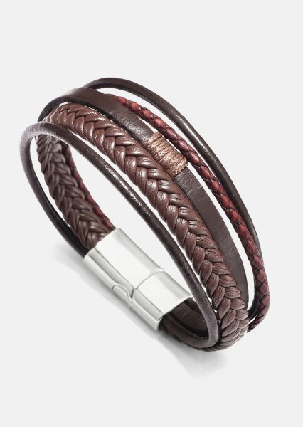Bracelet en cuir Horizon Weave