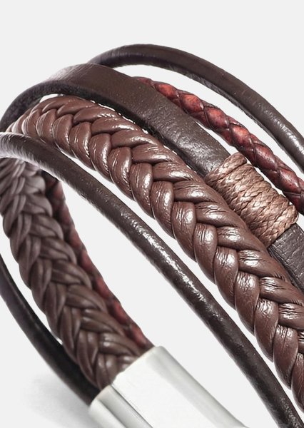 Bracelet en cuir Horizon Weave