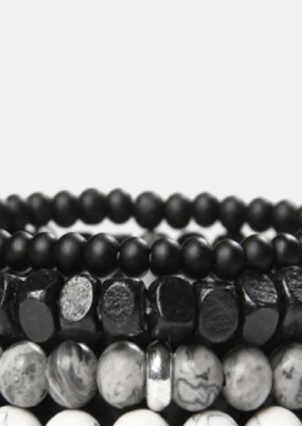 Bracelet perlé Obsidian Nexus