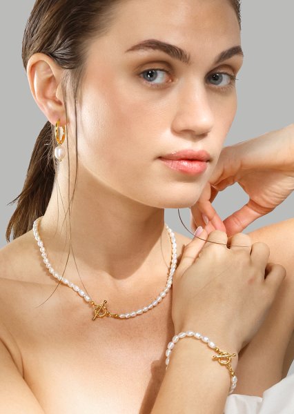 Collier Classic Pearl - 18k Plaqué or