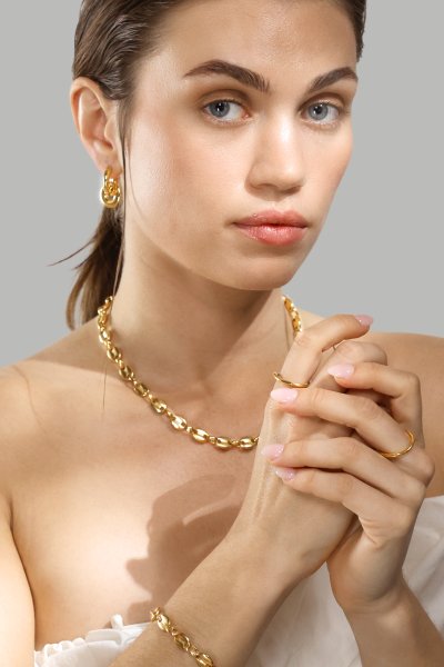 Bague Flow Bague Thin - 18k Plaquée or
