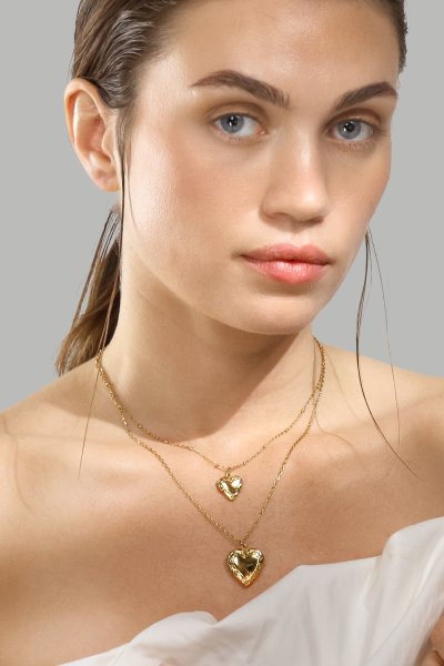 Collier Golden Heart Mini - 18k Plaqué or