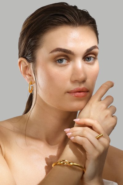 Bracelet Twistad Elegans l - 18k Plaqué or