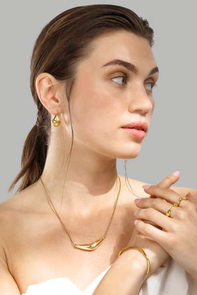 Bague Flow - Plaqué or 18k