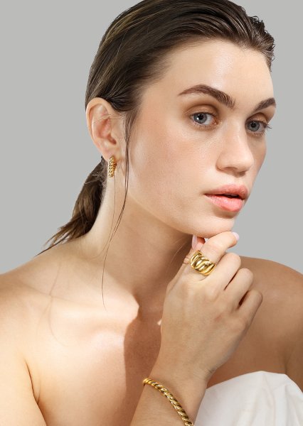 Bracelet Twist Glow - 18k Plaqué or