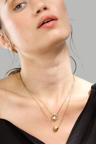 Collier Heart of Gold – 18k Plaqué or