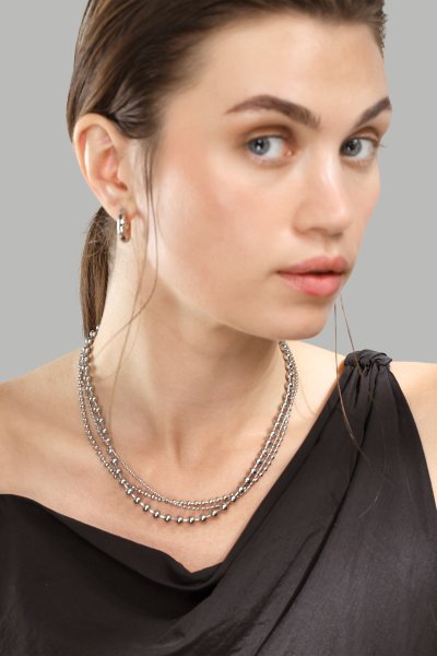 Boucles d’oreilles Bold mini – Plaquées argent