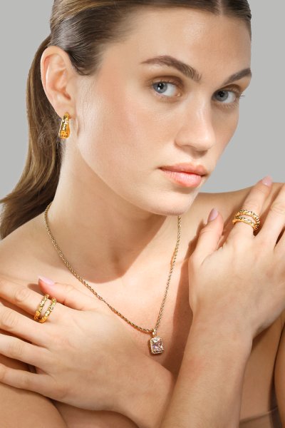 Collier White Luxus - 18k Gold Plated