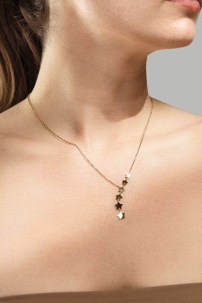 Collier Stjärnfall - 18k Plaqué or