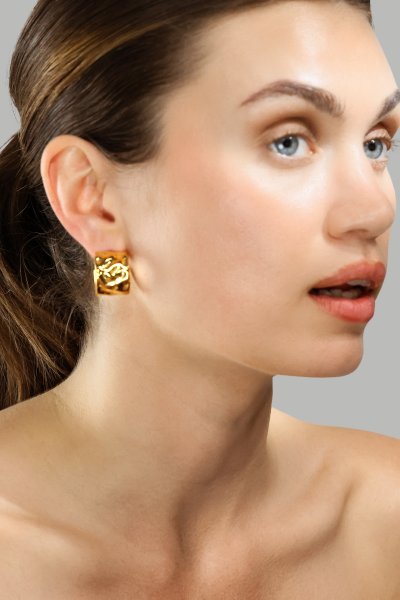 Boucle d'oreille Luna- 18k Plaquée or
