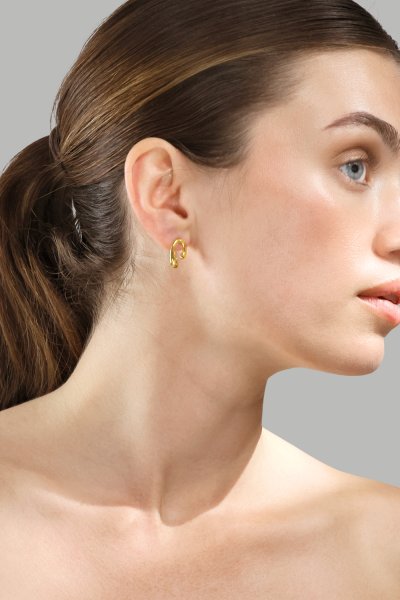 Boucles d’oreilles Sculpture – 18k Plaquées or