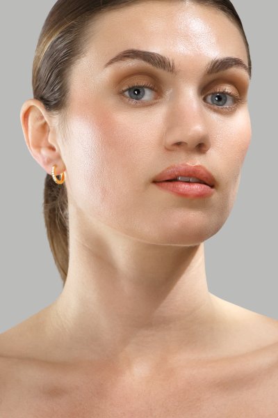 Boucles d’oreilles Golden Spark – 18k Plaquées or