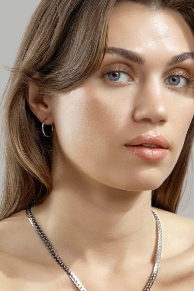 Boucle d’oreille Classic Medium - Plaquée argent