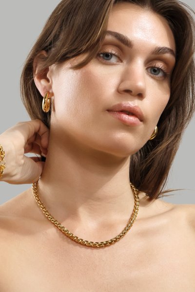 Collier Royal Twist - 18k Plaqué or