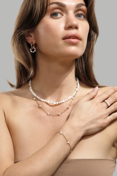 Boucle d’oreille Eterna Pearl - 18k Gold Plated