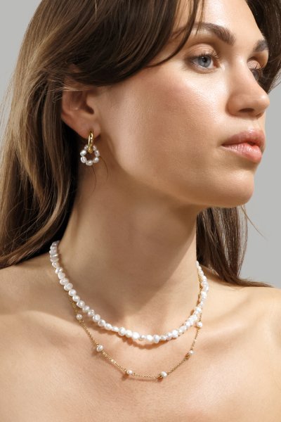 Boucle d’oreille Eterna Pearl - 18k Gold Plated