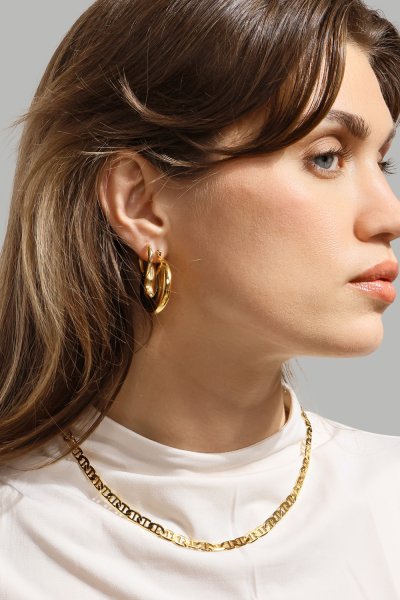 Boucle d’oreille Luna Bold Hoops - 18k Plaquée or