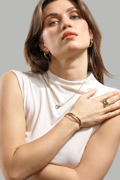 Bague Elegant - Plaqué or 18k