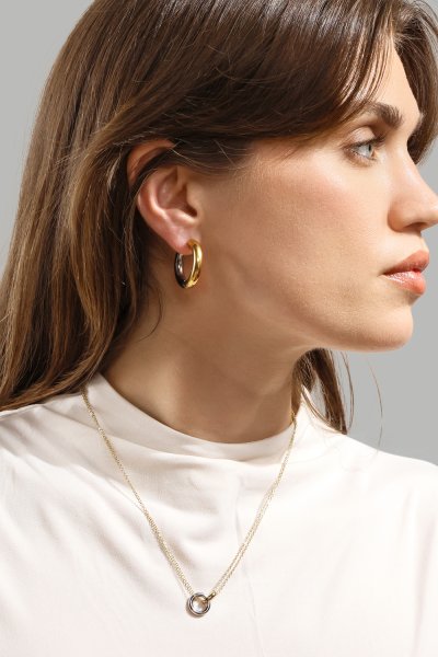 Collier Orbit – Plaqué argent