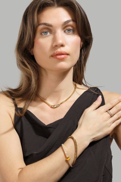 Bague Pearl Scylla - 18k Plaquée or