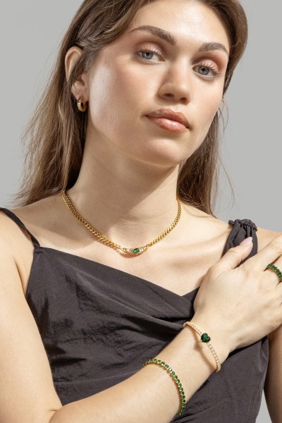 Aurora Bella Collier – 18k Plaqué or
