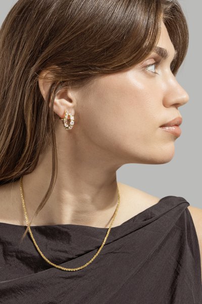 Vela Boucle d'oreille - 18k Gold Plated