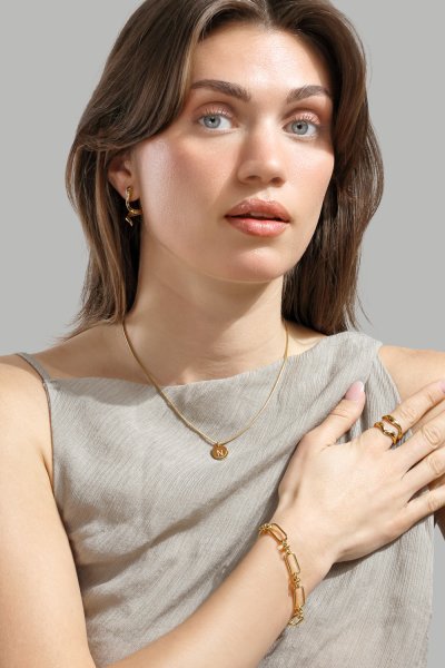Bague Vira - Plaqué or 18k