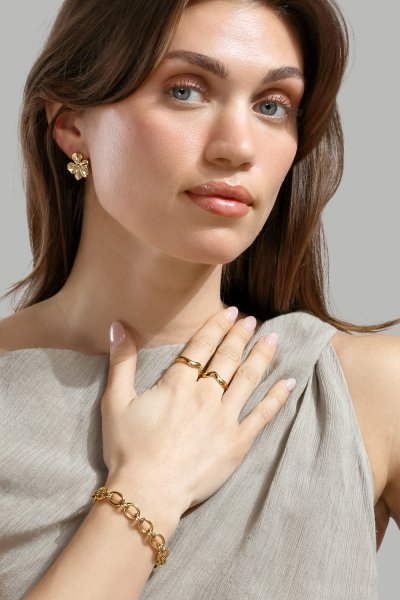 Bracelet The link - 18k Plaqué or
