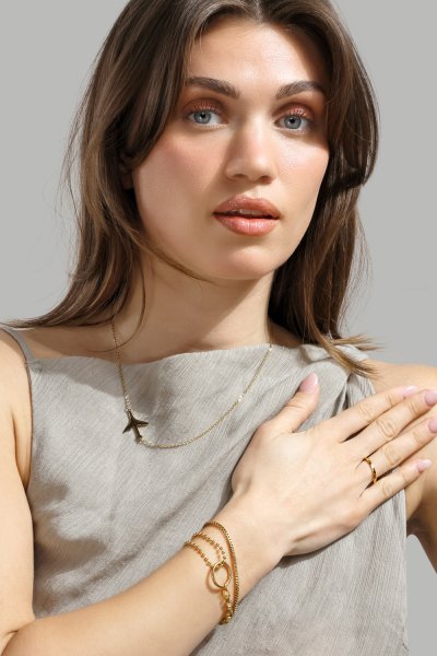 Bague Facet Gleam - 18k Plaquée or